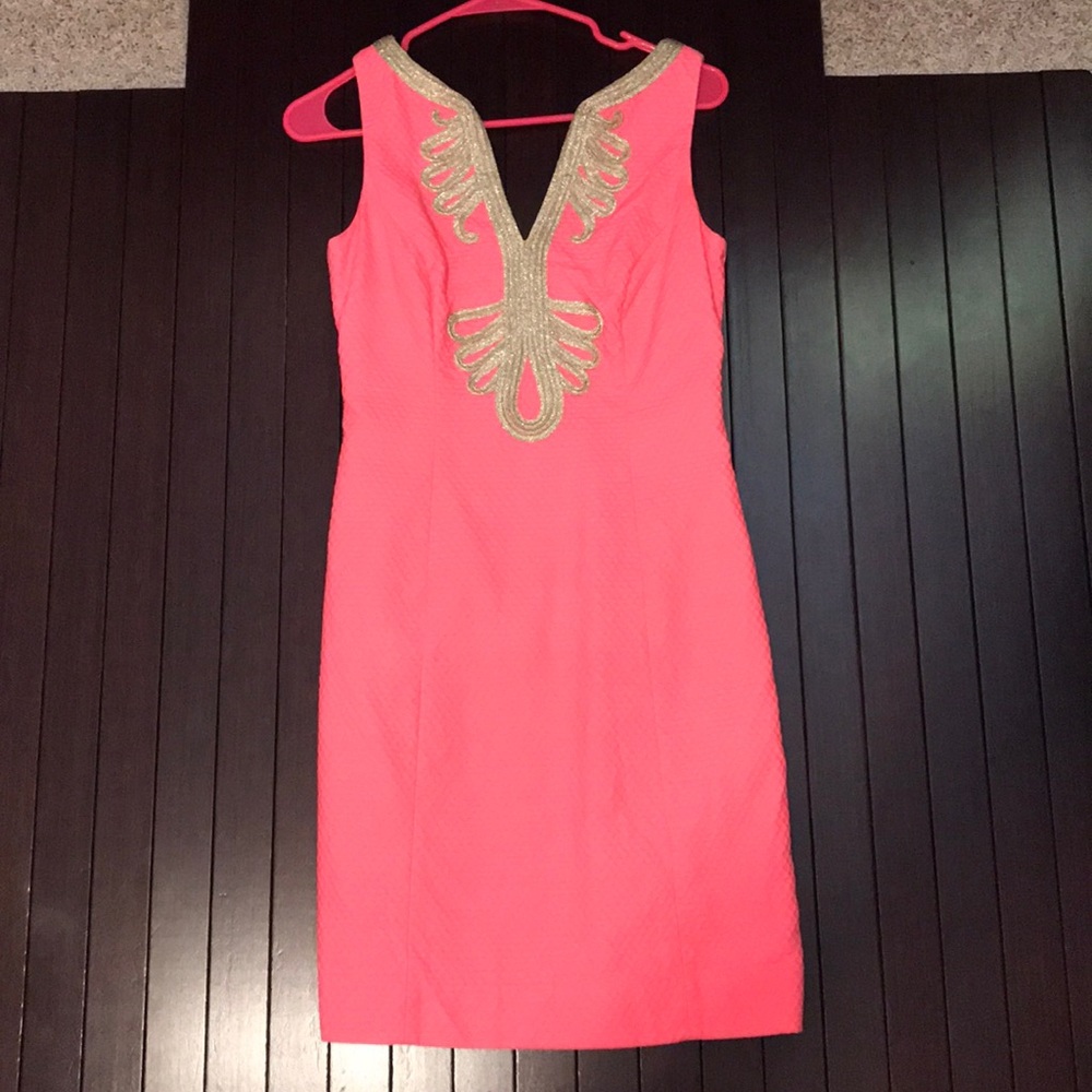 Lilly Pulitzer Hot Pink Reeve Shift Dress
